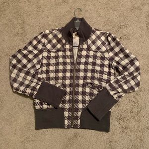 Plaid brown/cream Tulle from Anthropologie jacket